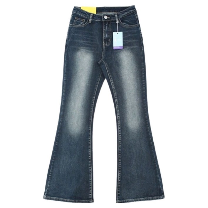 라라온 여성용 숏기본롱 기장 부츠컷 빈티지워싱 청바지 TSP3132