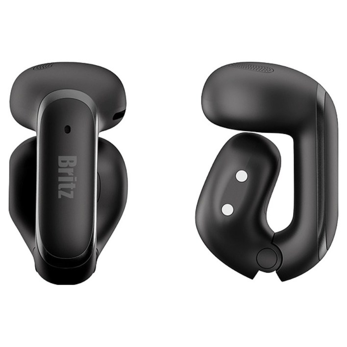 브리츠 귀걸이 클립 조절형 오픈타입 ENC 블루투스 이어폰, BZ-Revo7, 블랙