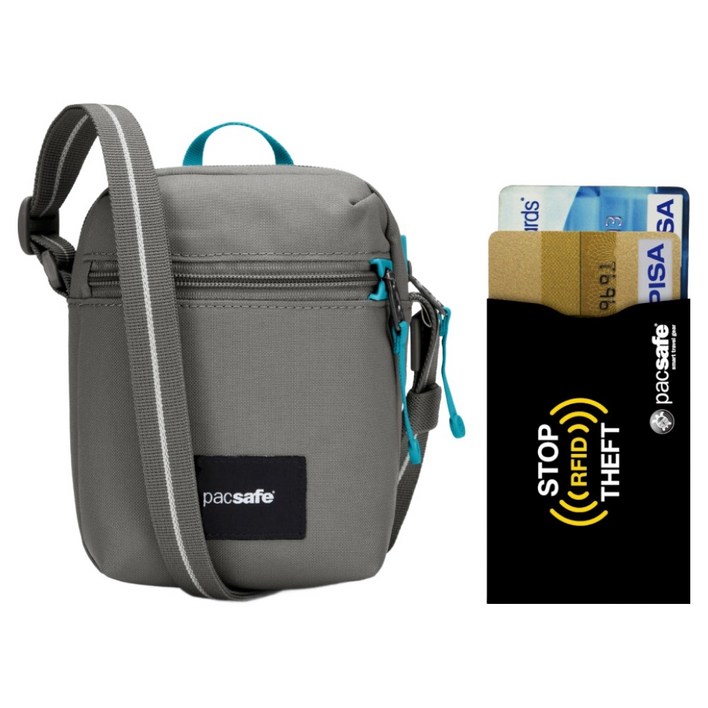 팩세이프 GO 마이크로 크로스바디백  카드슬리브 2p 세트