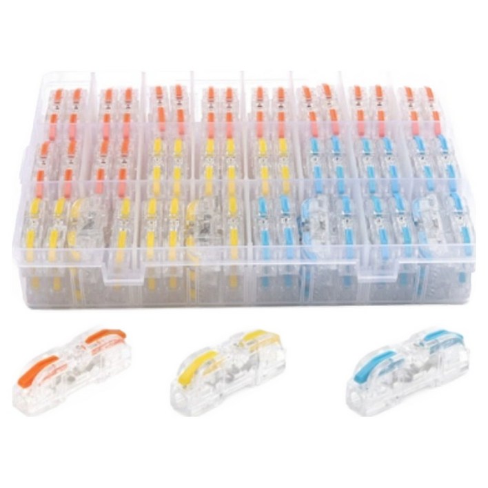 오토크루 모듈형 무탈피 전선 확장 연결 커넥터 스카치락 100p 세트, 1세트