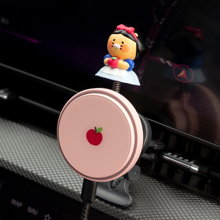 카카오프렌즈 날아라 차량용 무선 맥세이프 마그네틱 고속 충전기