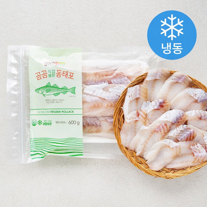 곰곰 직접썰은 동태포 (냉동), 600g, 1개 헬스/건강식품