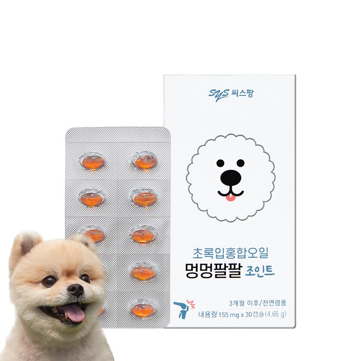 멍멍팔팔 강아지 영양제, 뼈/관절강화, 4.65g, 1개