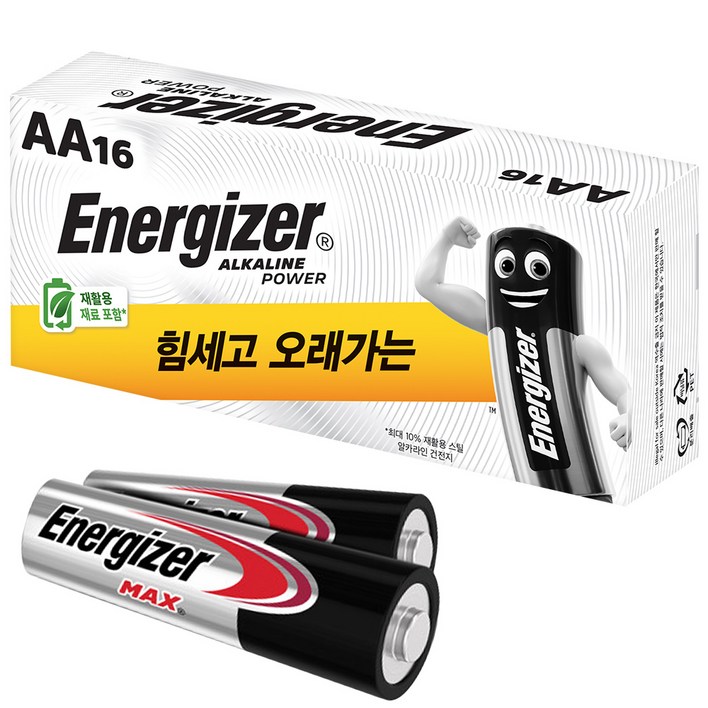에너자이저 알카라인 AA건전지, 18개입, 1개