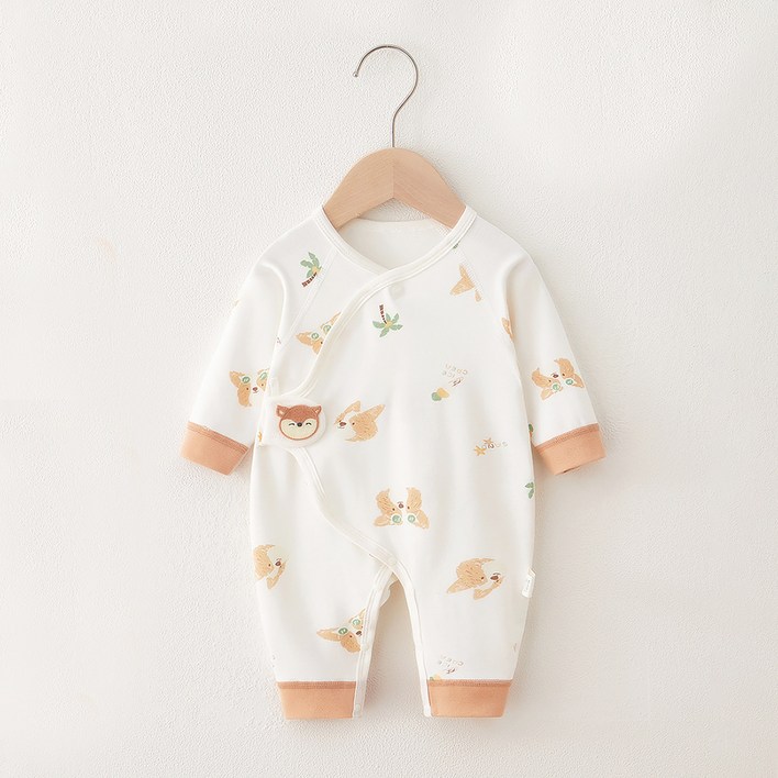 베베니즈 신생아용 순면 벨크로 배냇우주복