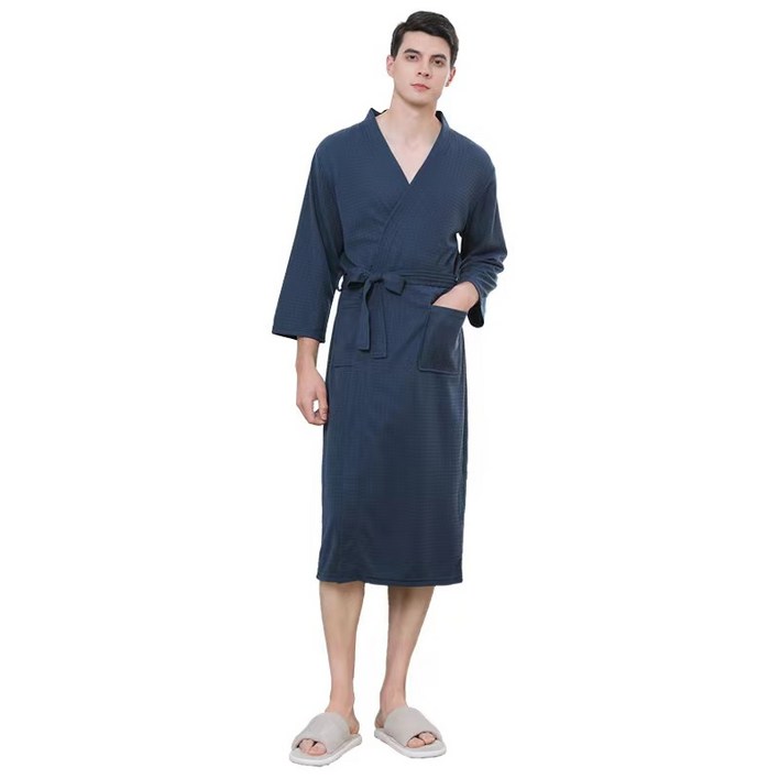 원이네 커플 와플 샤워 가운 XL