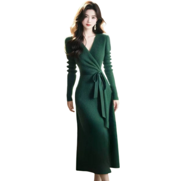 베루라 브이넥원피스 랩원피스 푸두가원피스