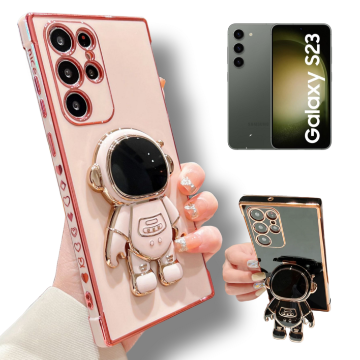 힐링센트 갤럭시 S23  시리즈 우주인 거치대 케이스