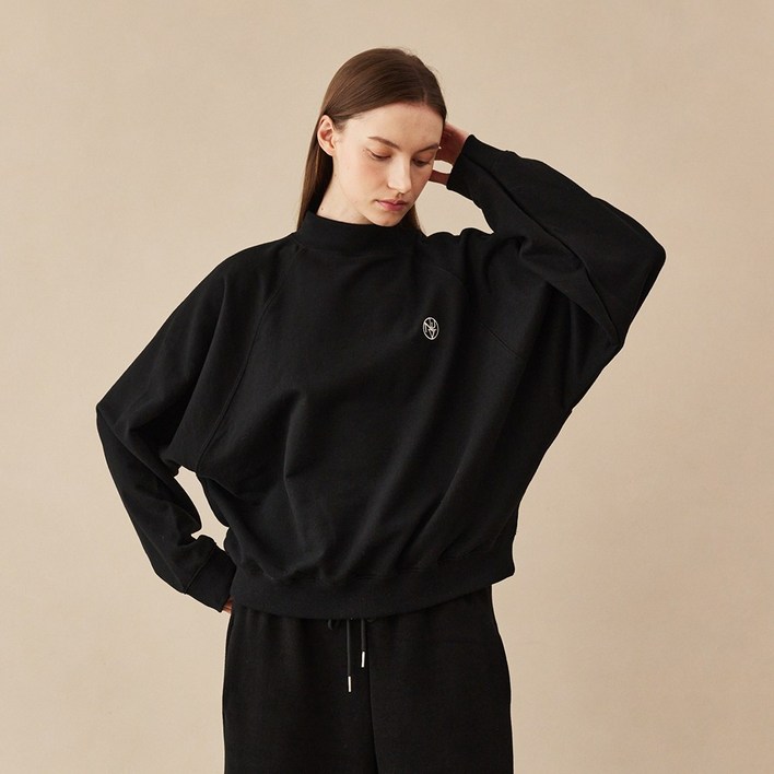 [누브] 하프넥 오버핏 스웻셔츠/ Half Neck Over Fit Sweatshirts