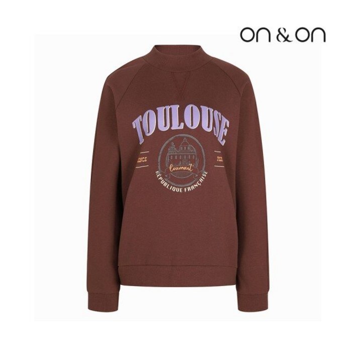 온앤온 프린팅 하이넥 맨투맨 티셔츠(JW2WEA63) 720559