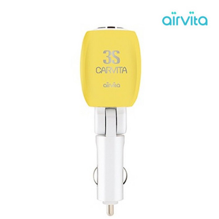 AIRVITA 에어비타 차량용 공기청정기 카비타 CAV3S 옐로우