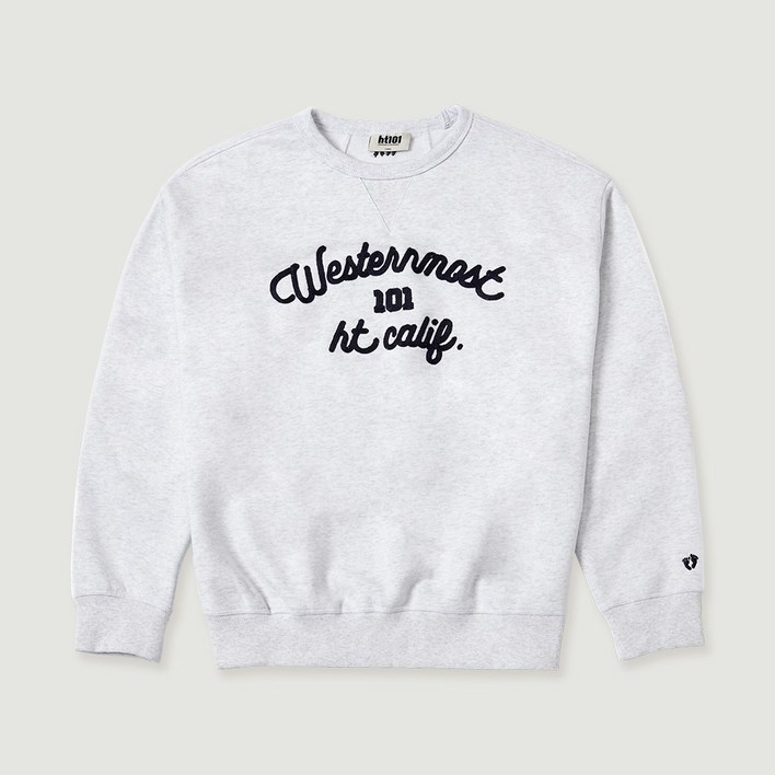 행텐남성 HT101 자수 오버핏 레터링 맨투맨HC0311043070112