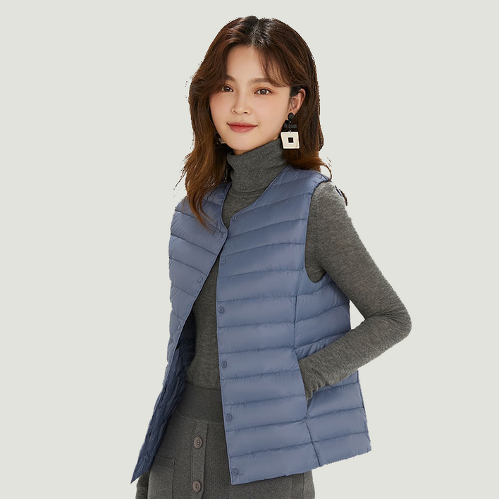 여성 오리털 경량패딩조끼 11컬러 덕다운 베스트