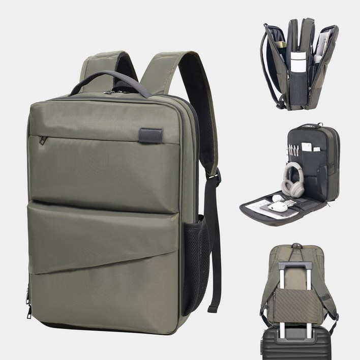 MIAZIB 미아집 백팩 남녀공용 직장인 노트북 서류 단기출장여행용 가방 배낭-01