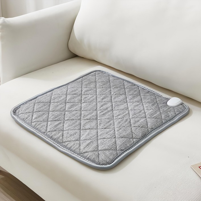 한일의료기 전기장판 카본탄소매트 전자파없는 무자계 캠핑1인 전기방석 진그레이 45×45