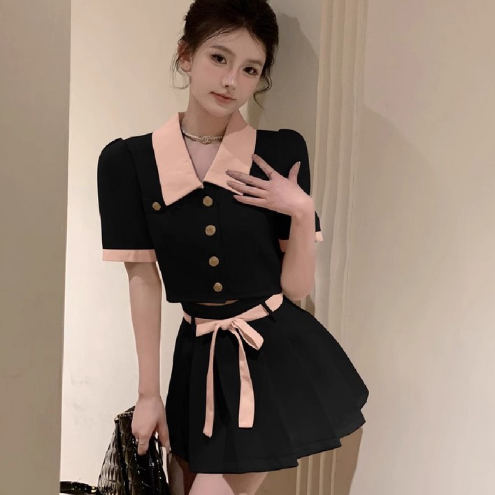 마리하우스 러블리 자켓+치마바지 세트 투피스