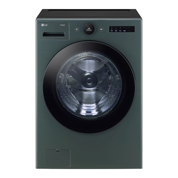 (LG전자) TROMM(트롬) 오브제컬렉션 드럼세탁기 23kg (네이처그린/FX23GNG)