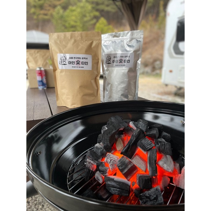 숯깨비 조개탄 바베큐 하트알 숯, 5kg, 1개