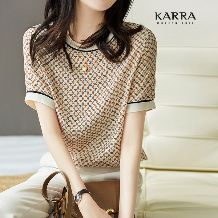 카라 라운드 포인트 블라우스A0963M