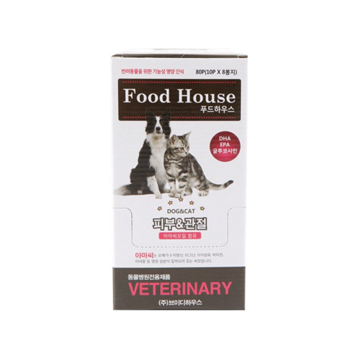Food House푸드하우스 오메가3 강아지 영양간식 1박스8P 피부,관절용