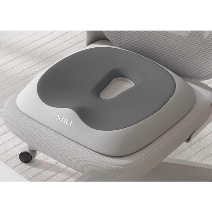 통기성 골반 허리 방석 좌식 그레이 시트 쿠션