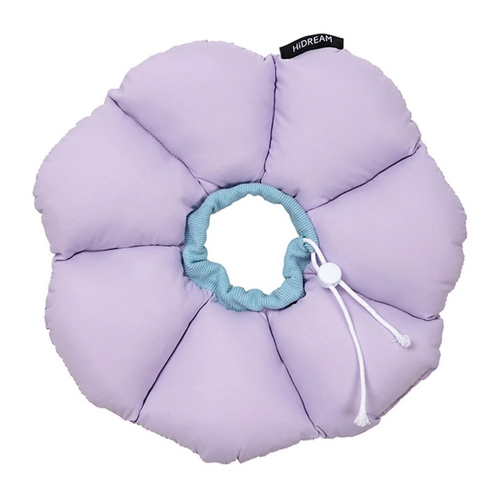 HiDREAM 반려동물 넥카라 쿠션 방수 목보호대 중성화 강아지 고양이 하이드림, 퍼플, 1개
