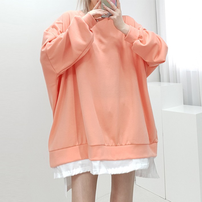 4XL, 4COLOR 스프링 레이어드 맨투맨 5599까지 빅사이즈 오버사이즈 남여공용 홈웨어 박스맨투맨