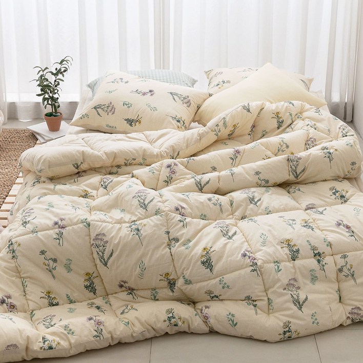 리빙홈 자연에 내추럴 광목 40수 순면 이불세트 SSQ  이불  베개커버