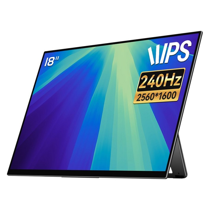 EHOMEWEI 이홈웨이 포터블모니터 휴대용모니터 듀얼모니터 서브모니터 모음전 2.5K 4K OLED QLED 100DCIP3 맥OS 윈도우 덱스 게임콘솔 미니PC 호환, 46cm, E18R6