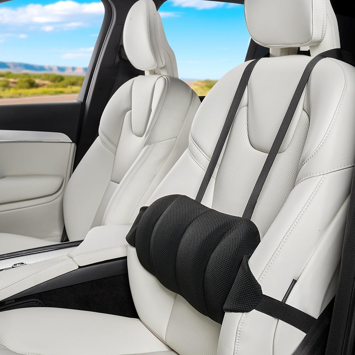 조절 가능 자동차 허리쿠션 사무실 의자 바른자세 초고밀도 메모리폼 사무실 차량용 등받이쿠션 차량용 등받이 시트