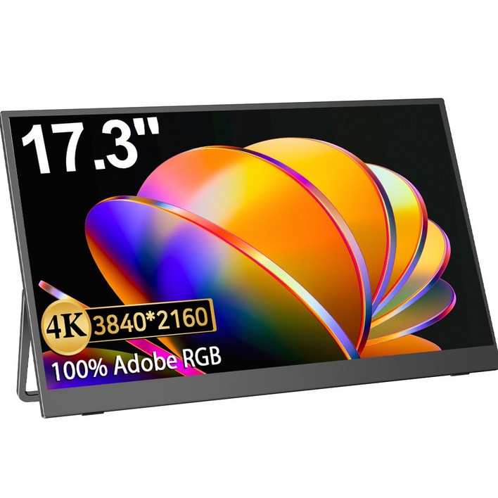 에비크 4K UHD DEX 포터블 100AdobeRGB HDR 휴대용 모니터, 43.94cm, 노터치