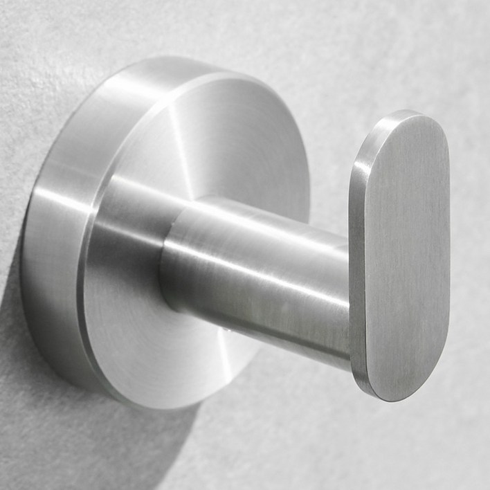 러빙랩 타공식 스테인레스 후크 옷걸이 고리 욕실 주방 현관용 다용도 SUS304 벽걸이형