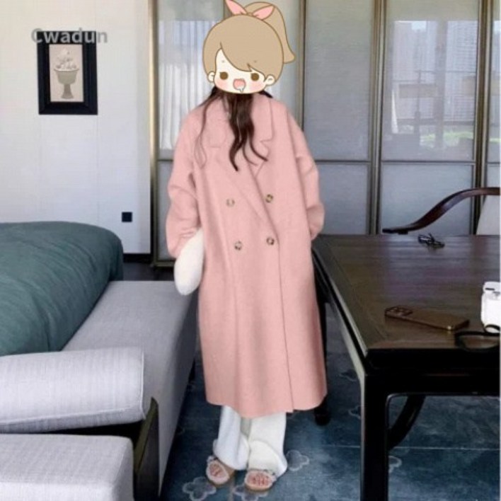 Cwadun  가을과 겨울 긴 모피 코트 코트