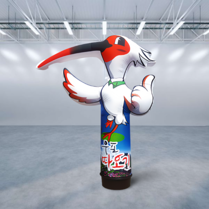 애드톡 LED 풍선간판 2D 따오기 50파이2M부터 맞춤제작공장직영무료배송, 1개