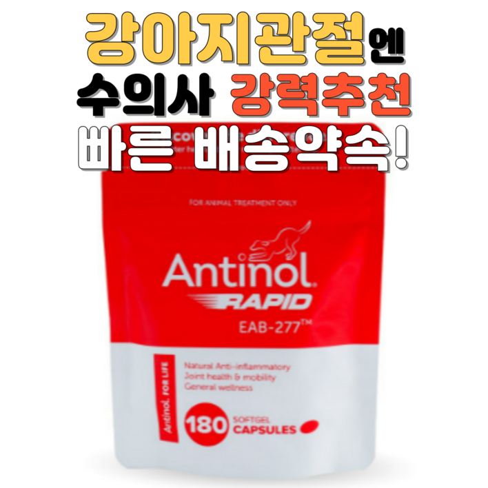 안티놀래피드 강아지 관절 영양제 Antinol RAPID 180정
