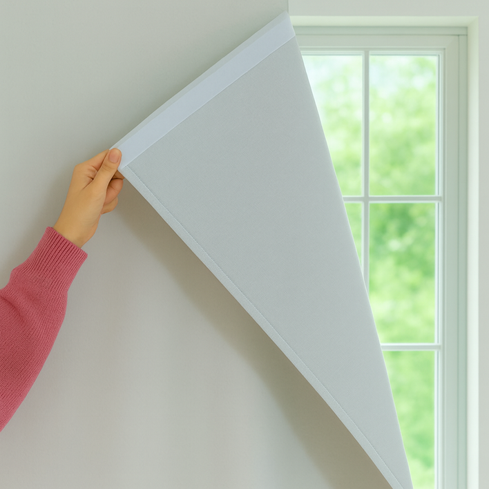 기브앤고 99.99 빛차단 찍찍이 벨크로 암막커튼