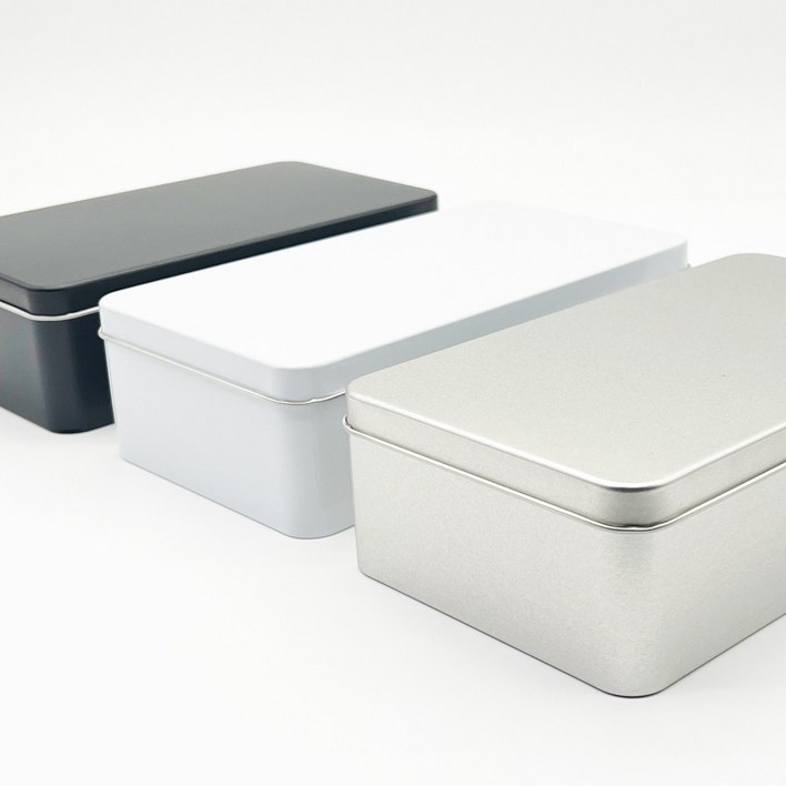 화영제관 사각 S089 묶음판매 화영제관 인쇄 UV 쿠키 마카롱 베이커리 사각틴케이스, 은색, 50개