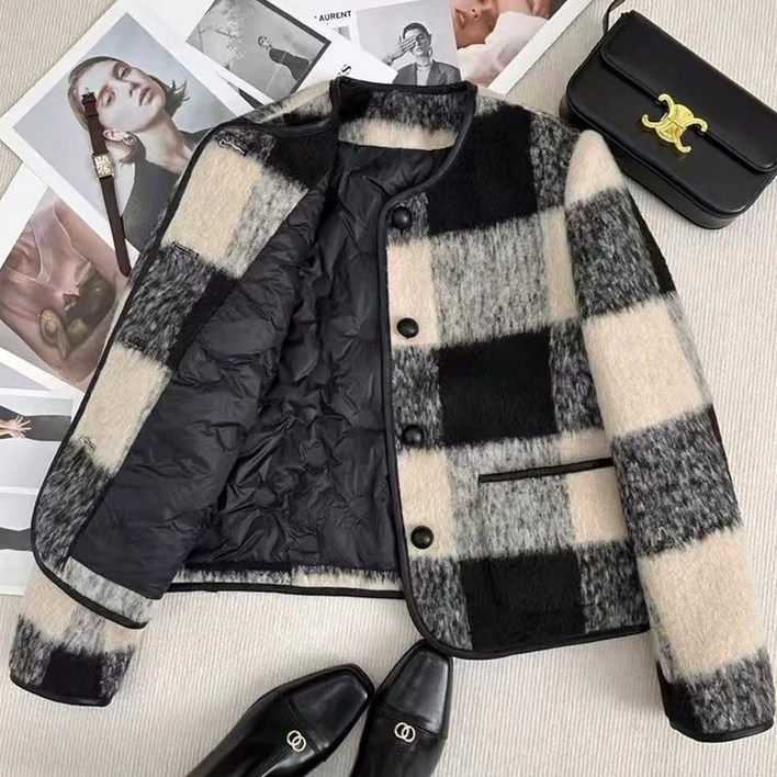 클라셰 체크퀼팅클래식자켓CB5WJK035C