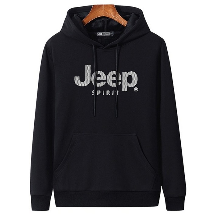 지프 스피릿 남녀공용 베이직 기모 후드 티셔츠 HL6549