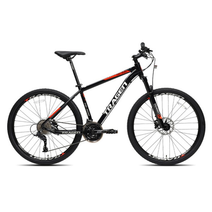 트라젠 MTB 자전거 유압식디스크브레이크 TM3500 69.9cm27.5인치 시마노 24단 입문용 미조립, 1개, 180cm, 17.5 블랙