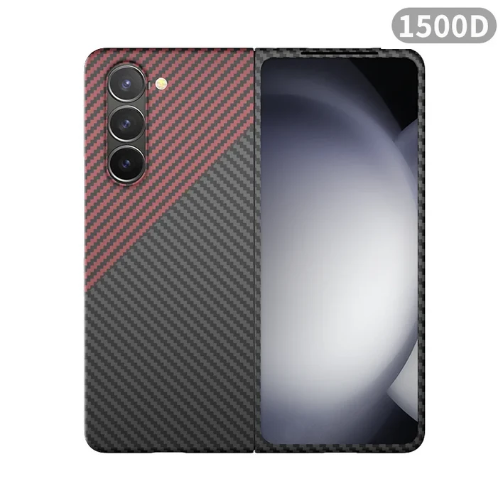 삼성 갤럭시 Z 폴드 5 아라미드 맥세이프 케이스 케블라 600D 섬유 카본 초슬림 커버 마그네틱 블랙