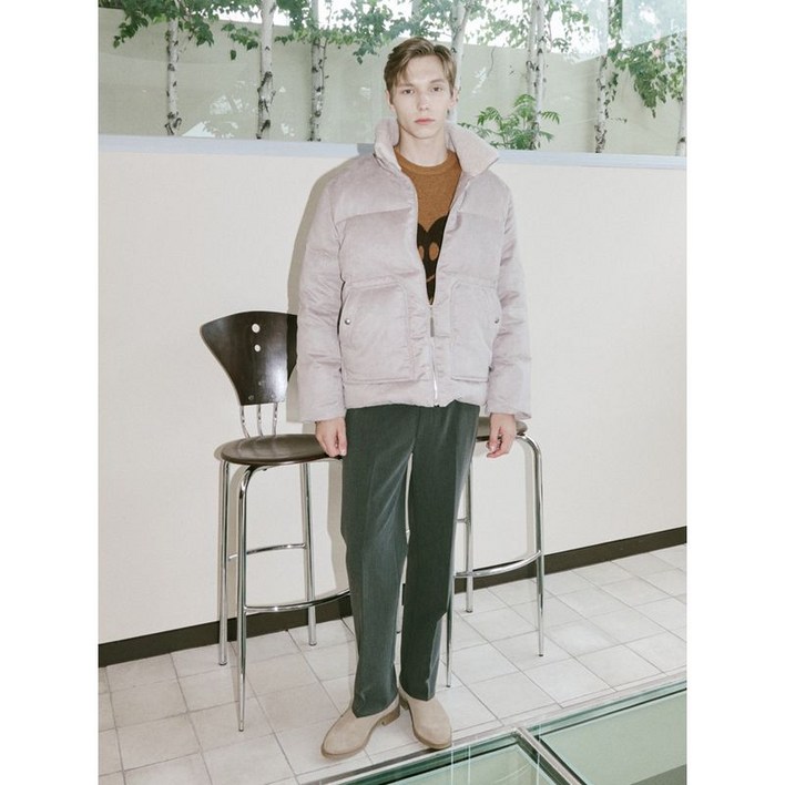 파렌하이트 본사직영  시가핏 이중지 슬랙스 (FHFAH4211)