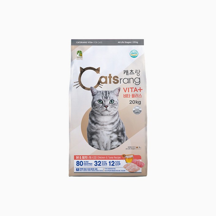 캐츠랑 고양이사료 전연령 비타플러스 20kg 점보