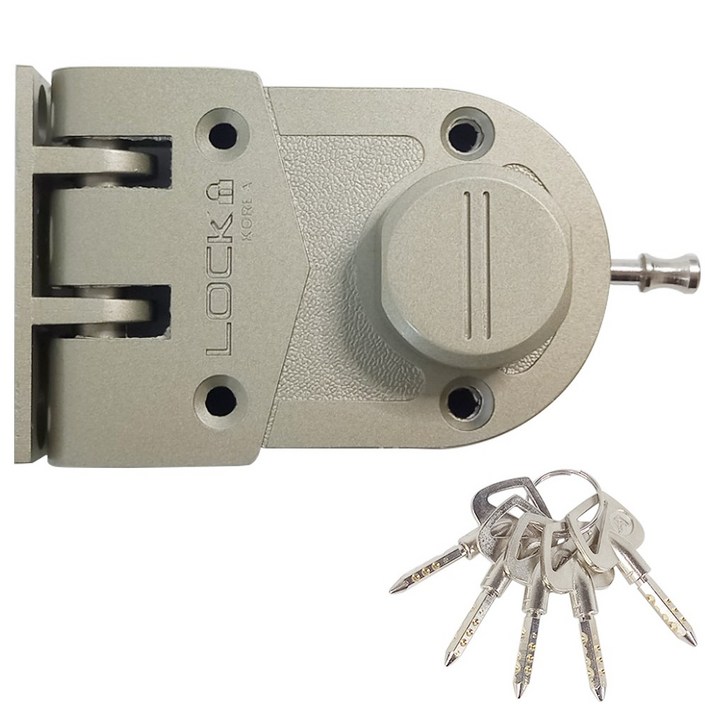 현관 보조키 현관문 잠금장치 방화문 아파트 보조키, 단일 색상, 1개