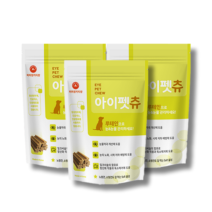 아이펫츄 강아지 눈물자국 루테인 영양제, 3개, 3개, 눈물개선눈건강, 아이펫츄 아이펫츄 강아지 눈물자국 루테인 영양제, 3개, 3개, 눈물개선눈건강, 아이펫츄