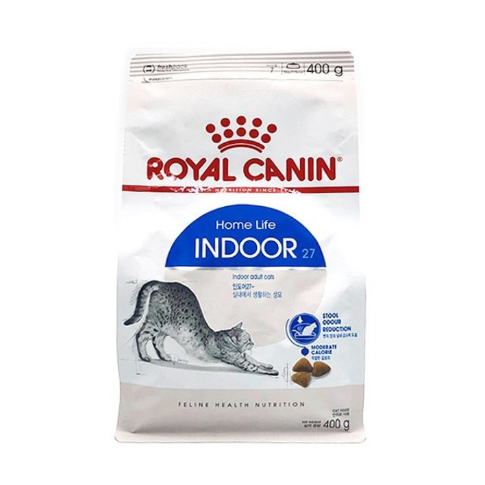 로얄캐닌 고양이 인도어 400g, 1.2kg, 4kg, 10kg + 사은품 습식파우치1개 증정