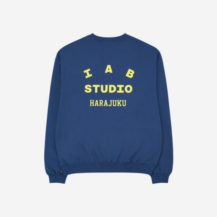 IAB Studio 아이앱 스튜디오 하라주쿠 스웨트셔츠 네이비 한정