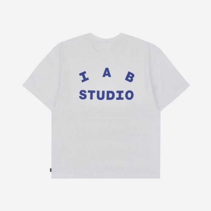[정품아닐시3배보상] 아이앱 스튜디오 티셔츠 화이트 네이비 - 22FW IAB Studio T-Shirt White Navy - 22FW