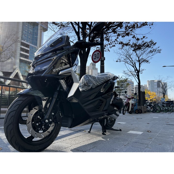 사이클론 26년식 알티원 RT1 PCX125 UHR125 NMAX형 배달오토바이 출퇴근 오토바이, 프리미엄 올인원형 5. 블랙, 프리미엄 올인원
