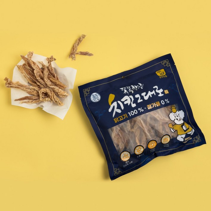 똑똑한입 강아지 육포 치킨그대로 단일육100